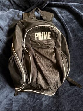 Black PRIME Backpack with White Trim